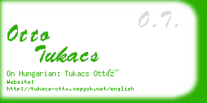 otto tukacs business card